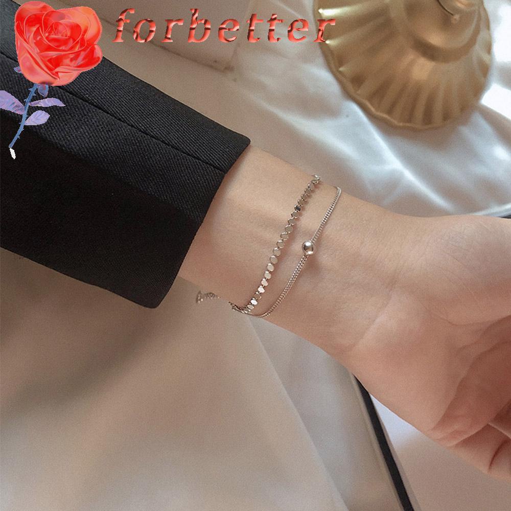 Vòng đeo tay hai lớp thiết kế thời trang dành cho nữ