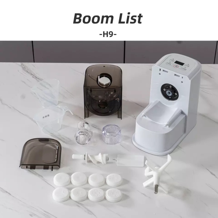 Máy làm mỳ tươi, bún tươi tự động H9 gồm 8 loại khuôn, công suất 180W - Bảo Hành 12 Tháng