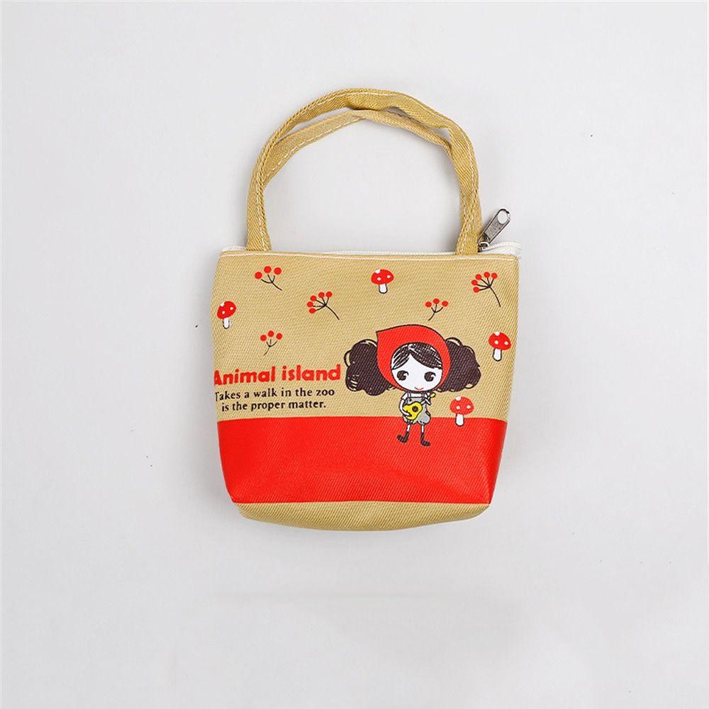 UUMIR Túi Canvas Đựng Tiền Xu / Mỹ Phẩm Màu Tím Xinh Xắn Cho Nữ Giá Đ