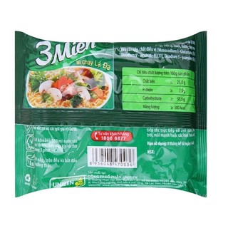 5 goi mì chay lá đa 3 miền ( gói 65g )