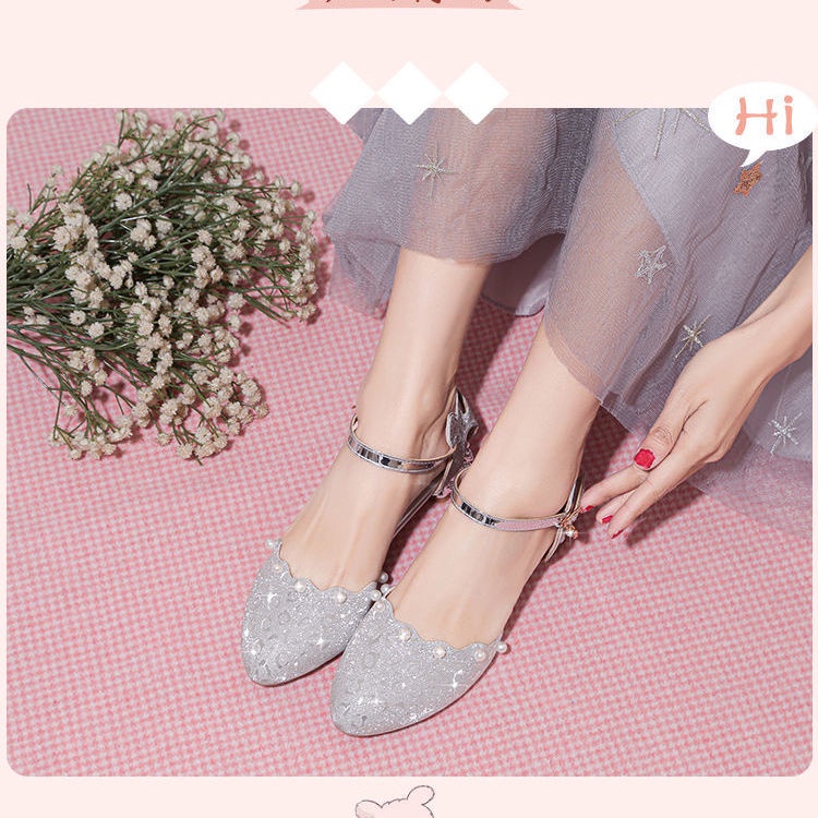 Giày Cao Gót Công Chúa Thời Trang Mùa Hè Mới 2022 Dành Cho Bé Gái