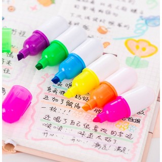 Bút Đánh Dấu Dòng Hình Viên Thuốc Mini