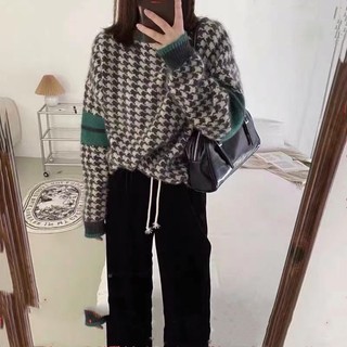 Áo len nữ Ulzzang dài tay, dáng rộng mẫu mới 2022