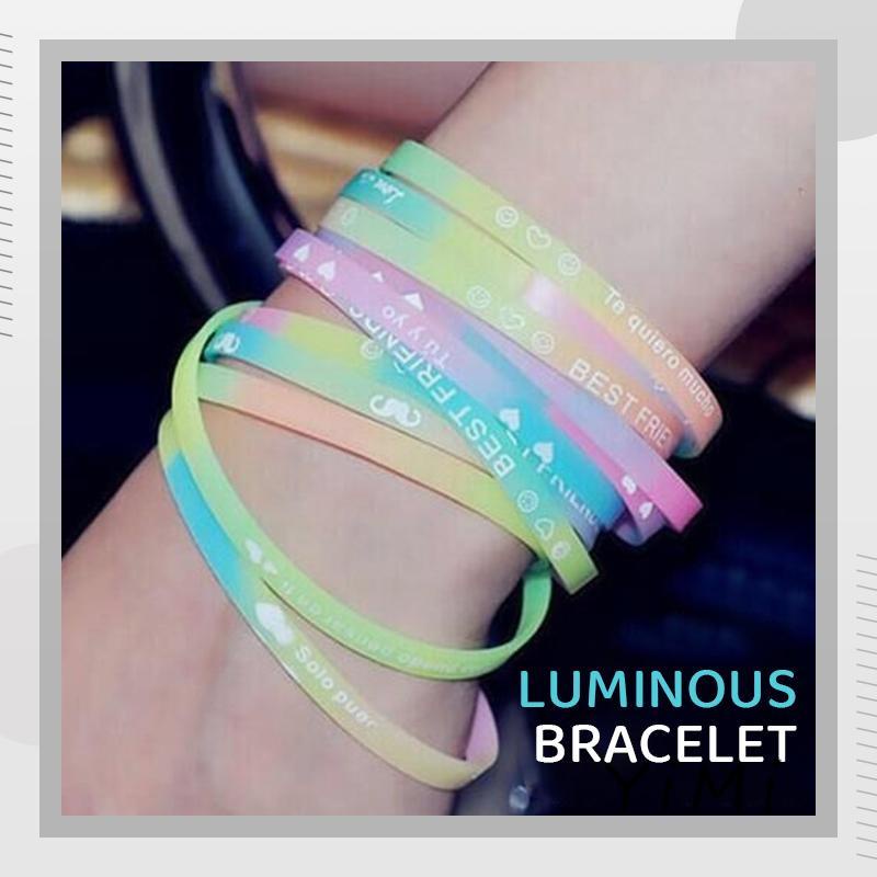 Vòng Tay Thể Thao Silicone Phát Quang Cho Cặp Đôi Bạn Thân