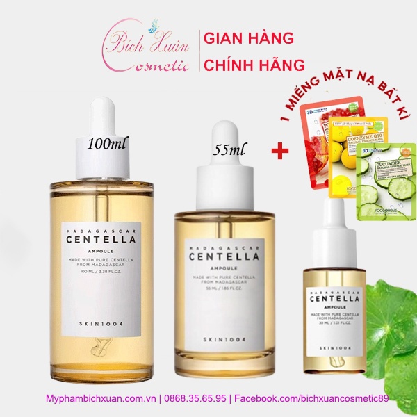 Serum tinh chất rau má skin1004 Madagascar Centella 55ml/100ml chính hãng