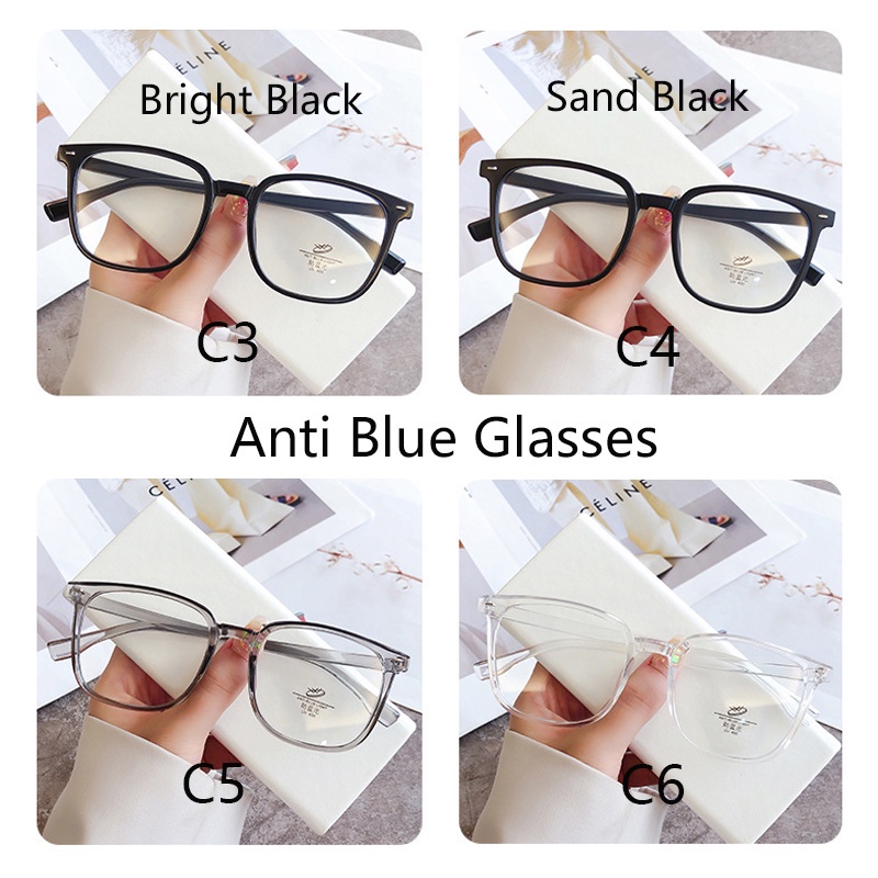 Kính Mát Gọng Vuông Chống Tia Bức Xạ Cho Nam Nữ