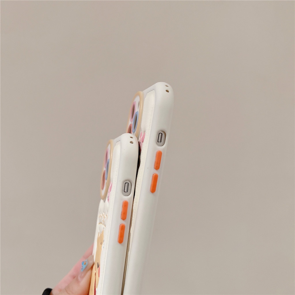 Ốp Điện Thoại Da Viền tpu Dẻo In Họa Tiết Hoạt Hình Góc Tròn Cho iphone 15 pro max 14 pro max 13 pro max 12 pro max