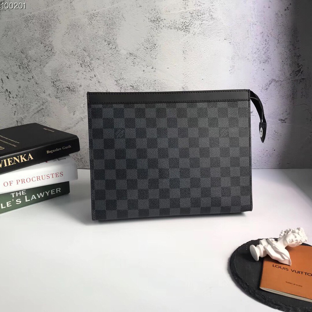 Ví nam thời trang cao cấp, cluch cầm tay nam ảnh thật TA07 than LV sang trọng