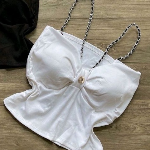 Áo 2 dây xích kiểu đeo cổ có mod ngực PC