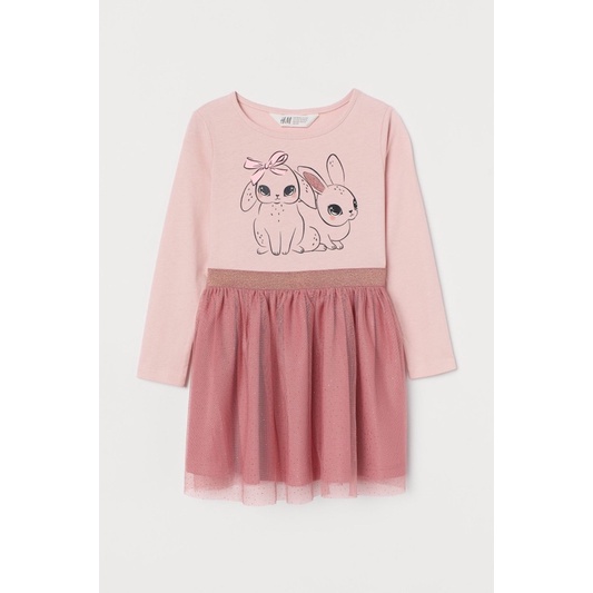 Váy Thu Tutu Bé Gái Thỏ Hồng HaM