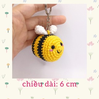 Móc khóa len con ong chăm chỉ