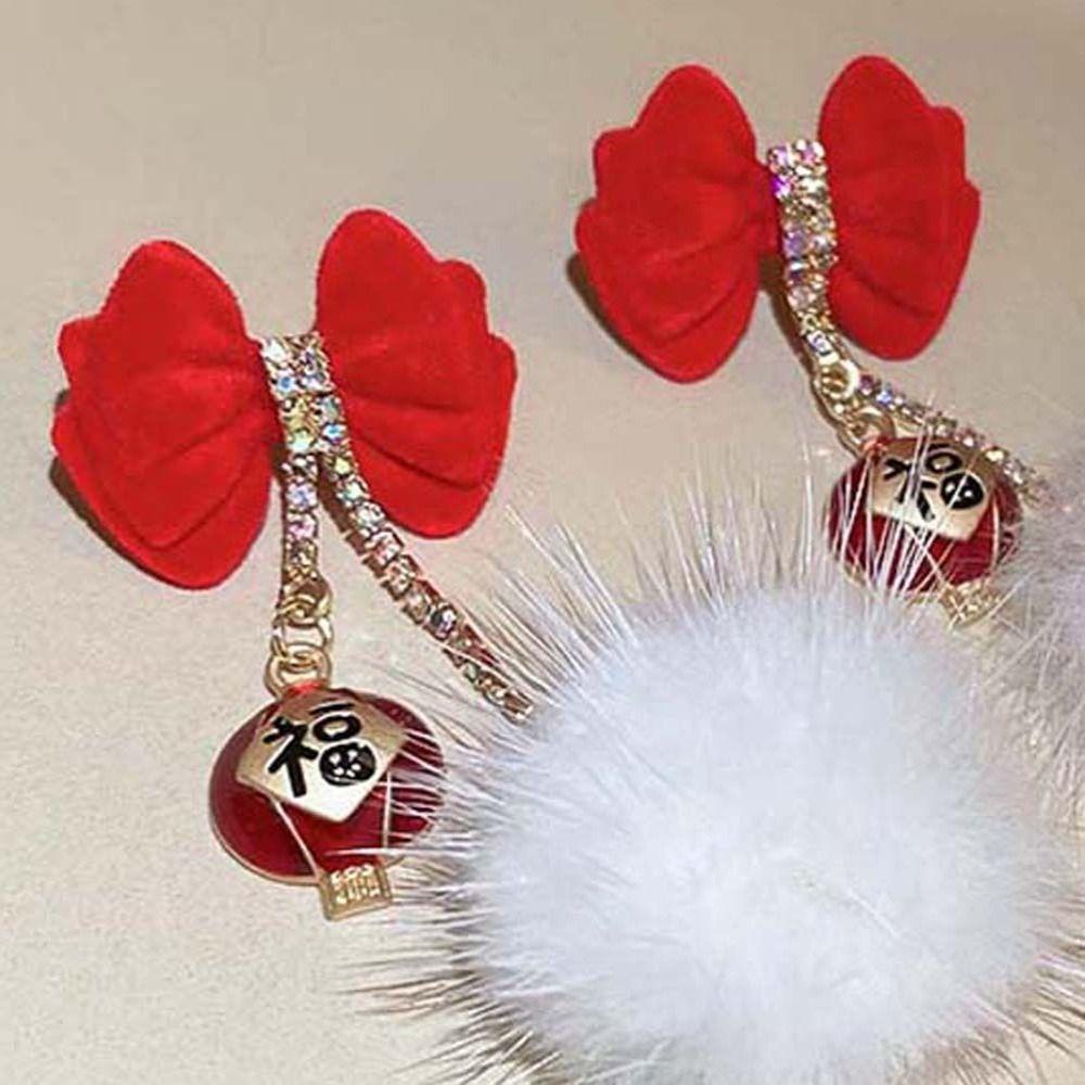 Khuyên Tai Tua Rua Dáng Dài Phong Cách Trung Hoa Mừng Năm Mới