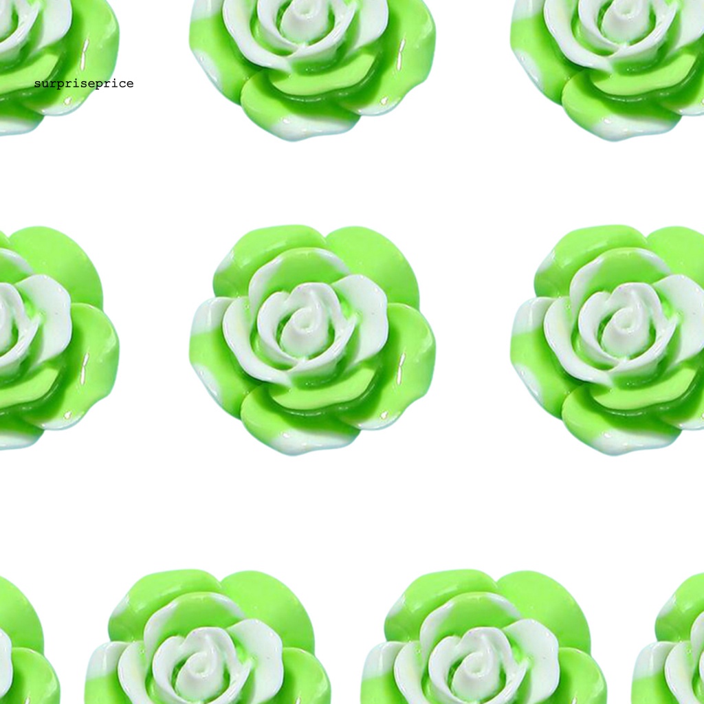 Set 10 Bông Hoa Bằng Nhựa Dùng Trang Trí Ốp Điện Thoại DIY