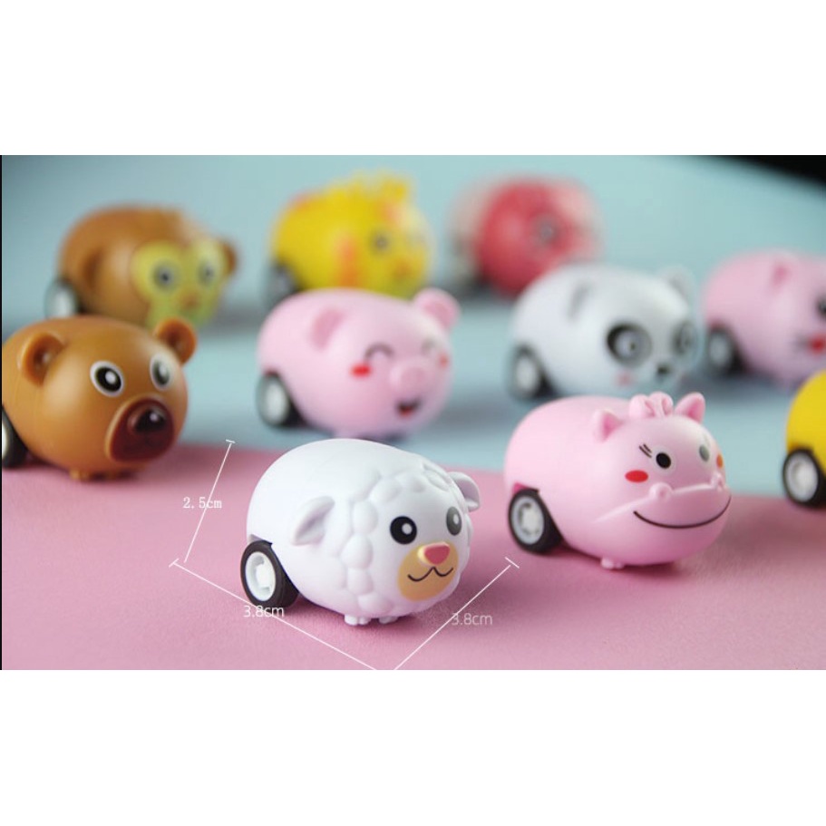 Đồ chơi mini chạy đà-thú chạy cót mini-thú nhựa mini cho bé