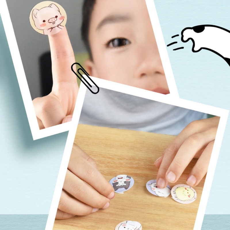 Bộ 120 Băng Quấn Sơ Cứu Hình Tròn Họa Tiết Hoạt Hình Vui Nhộn Cho Bé