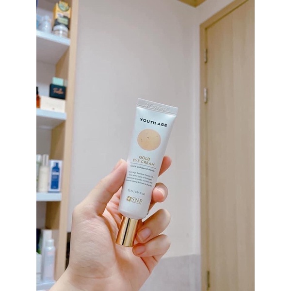 Kem Dưỡng Mắt Chiết Xuất Vàng Làm Mờ Quầng Thâm,Giảm Nếp Nhăn SNP Youth Age Gold Cream Collagen 25ml