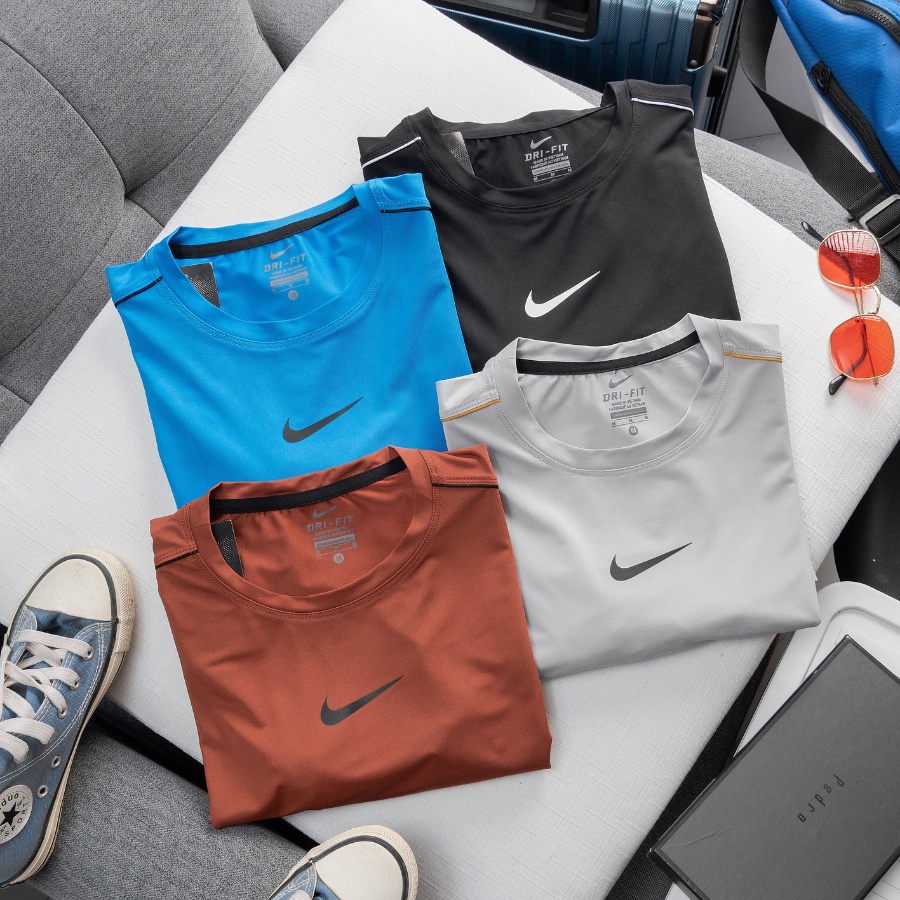 Áo thun nam ngắn tay thể thao chất liệu thun poly lạnh 4 chiều A09