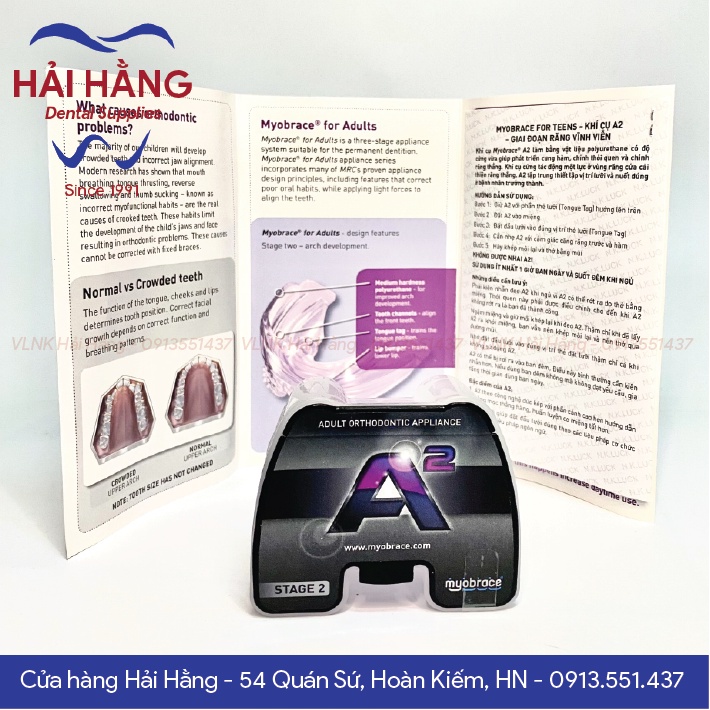 Hàm chỉnh răng Trainer Myobrace A2 / A3 cho người trưởng thành