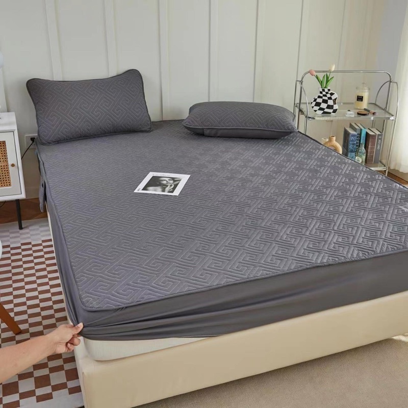 Ga gối cotton chống thấm tuyệt đối 100% hàng nhập khẩu ,Ga gối trải giường cotton chống thấm sang trọng