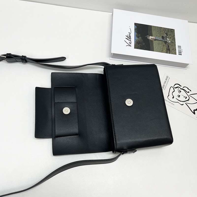 Túi đeo chéo IELGY da PU mềm mại phong cách Hàn Quốc thời trang đơn giản dành cho nữ