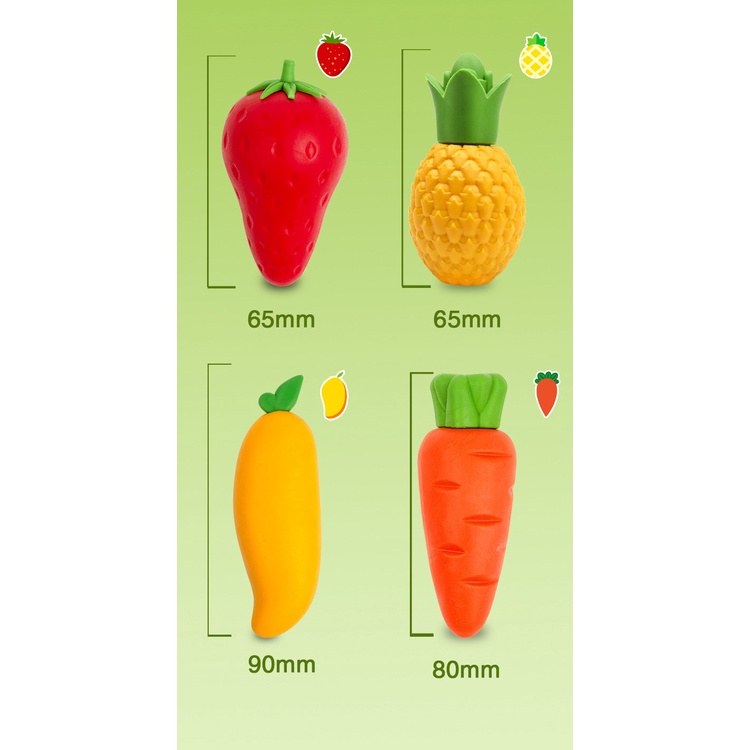 Gôm Tẩy Hình Cà Rốt Dễ Thương Sáng Tạo