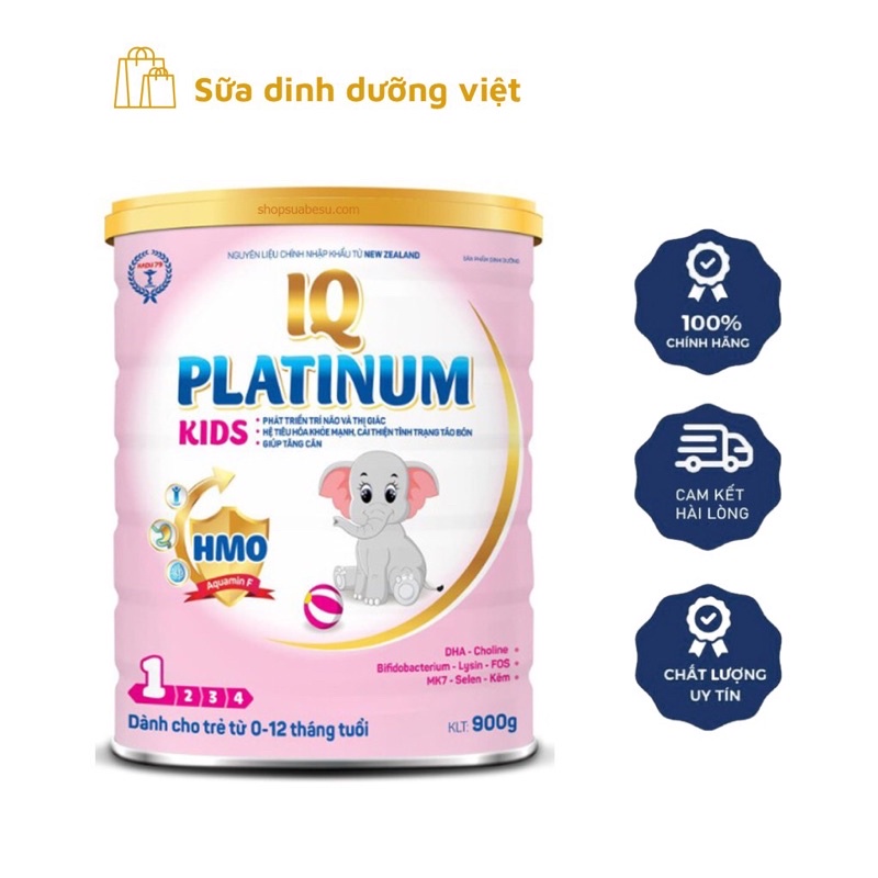 Sữa dinh dưỡng cao cấp IQ Platinum kids 900g