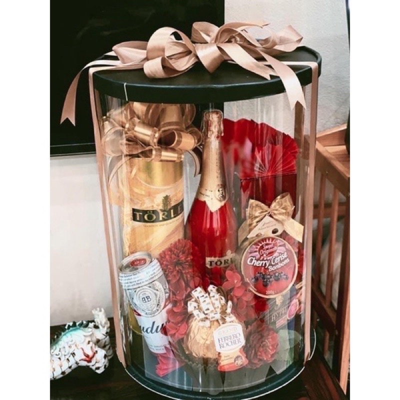 Hộp trụ mika đóng gói quà tặng