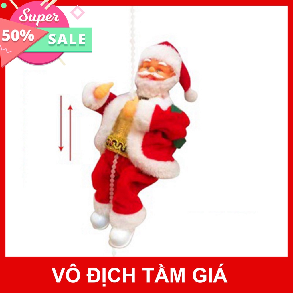 Combo Bộ Đồ Chơi Ông Già NOEL, Ông Già Noel Leo Dây, Leo Thang, Ống Khói, Nhảy Múa Sử Dụng Pin, Đồ trang trí Giáng Sinh