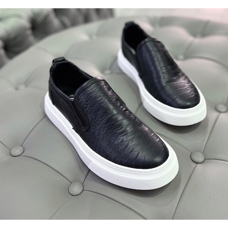 giày slipon nam cao cấp hàng new có sẵn full box mẫu mới thu đông 2023