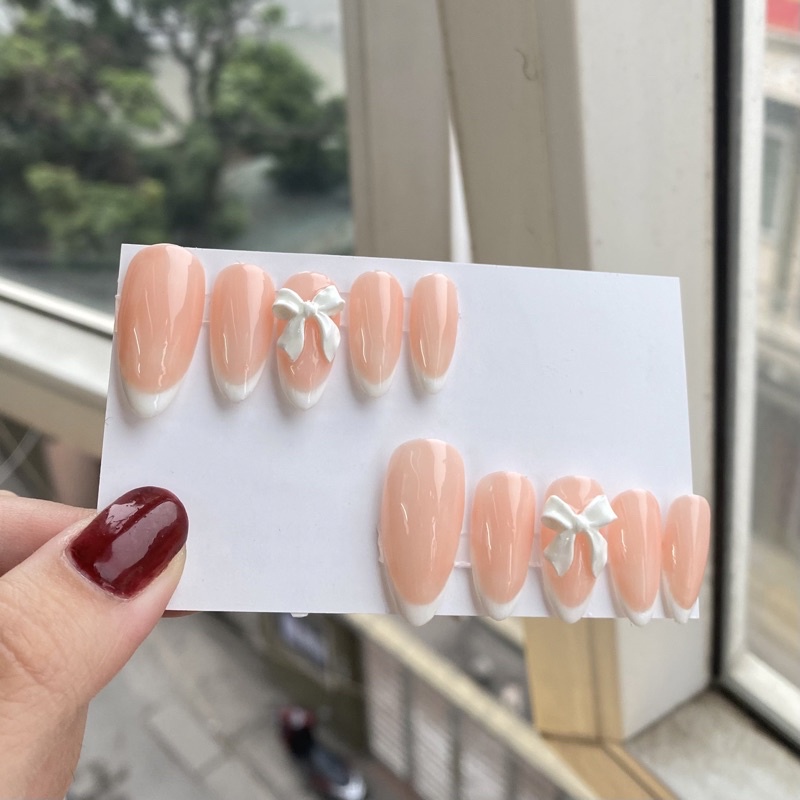 Nailbox hồng nơ 🎀