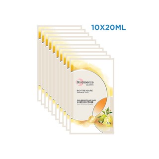 Combo 10 Mặt nạ dưỡng trắng da chiết xuất quả thanh yên Yuzu Nhật Bản Bio-essence 20ml (10 miếng x 20ml)