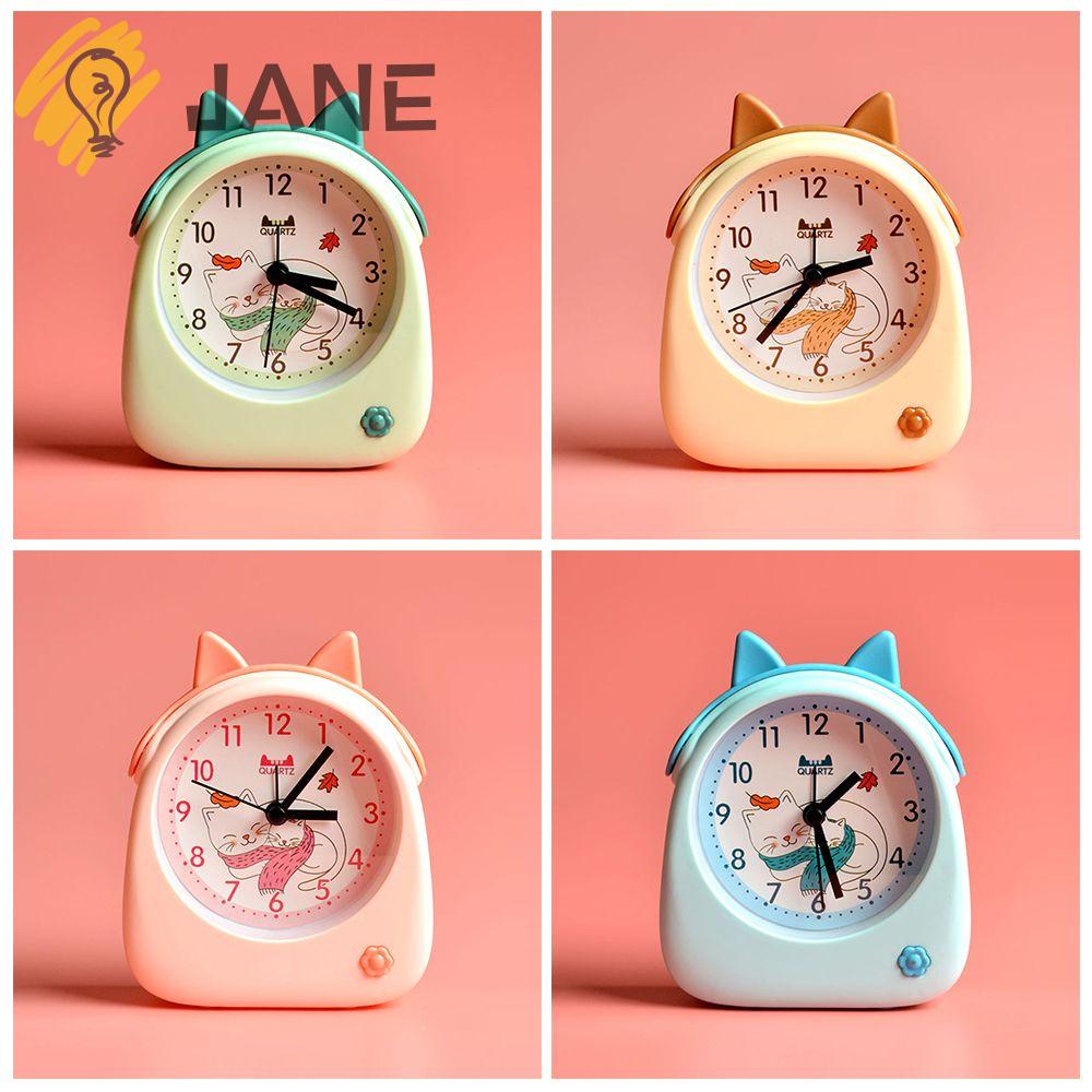 Đồng Hồ Báo Thức Để Bàn Hình Mèo Hoạt Hình Cho Trẻ Em|Đồ Trang Trí