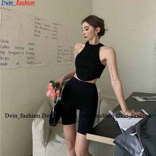 Áo thun nữ sát nách, áo crotop nữ vạt bầu chất thun gân co giản tốt Dvin_fashion