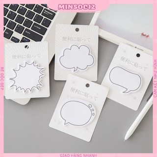 Note ghi chú mây hội thoại mẫu mới cho học sinh sinh viên cute