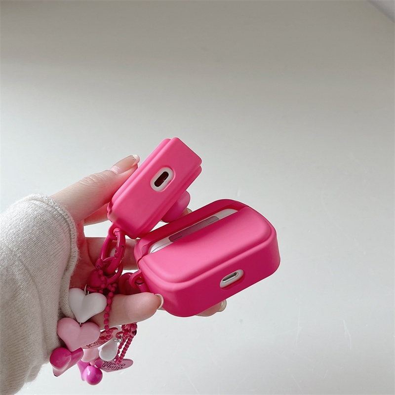 Vỏ Bảo Vệ Hộp Sạc Tai Nghe Bluetooth Không Dây Airpods1 / 2 3 Pro Air Pods Pro 3 Hình Cô Gái Xinh Xắn Ốp