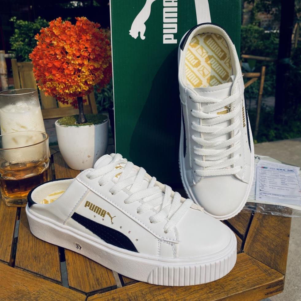 Giày Sục Puma_đen , Giày Puma_đạp gót siêu hot full bill box