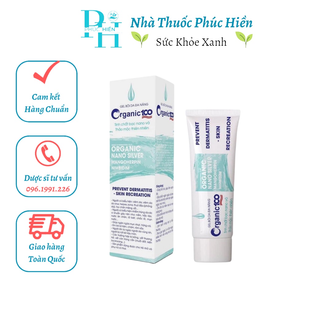 Gel bôi da đa năng Organic100 25g