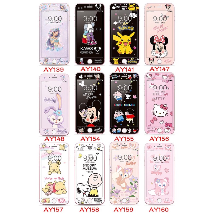 Kính Cường Lực Hoạt Hình Cho iphone 6 6s 7 8 plus 6 7 8 6 7 8 se2