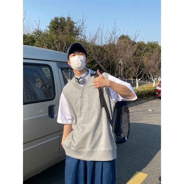 Áo Gile Nam INFLATION Form Rộng Chất Nỉ Mềm Mịn Hàng Cao Cấp