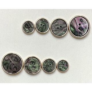 5 Nút vét xà cừ 2 lỗ đen.