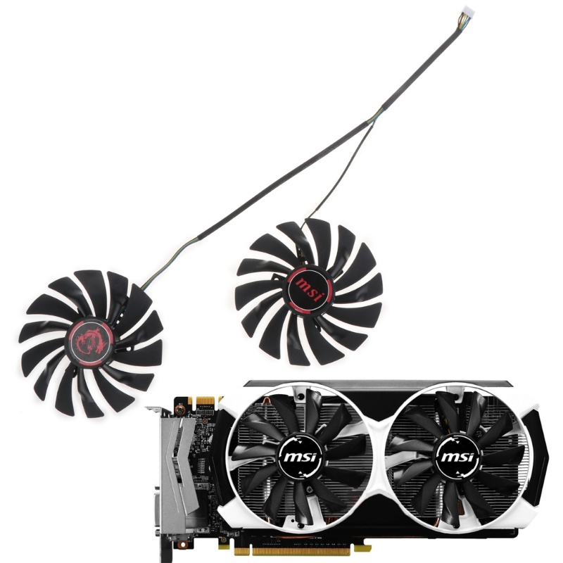 Niki 95mm PLD10010S12HH 4Pin 12V 0 4A VGA Quạt Card Đồ Họa Làm Mát Cho MSI GTX 980Ti
