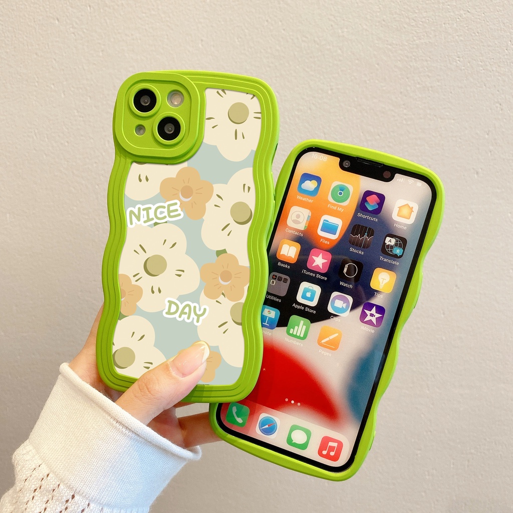 Ốp Điện Thoại In Hoa Chống Rơi Chống Dấu Vân Tay Cho iPhone 7 / 8plus 6plus 13Pro 14 11 12Promax 8 13 12Pro XR X XSMax 14plus