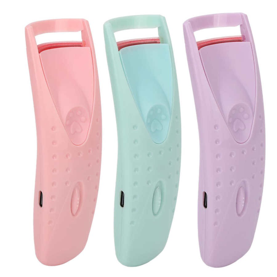 Kẹp Bấm Mi Bằng Nhiệt Điện Kèm Thẻ Hỗ Trợ Uốn Cong Lông Mi Tiện Dụng