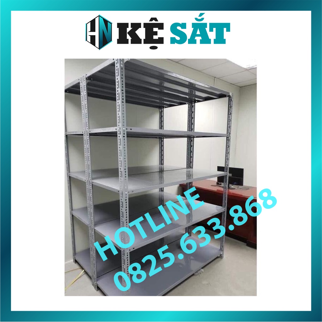 Kệ Sắt 2,3,4,5 Tầng Rộng 0,3m X Dài 0,6m X Cao 1-1,2-1,5m V Lỗ Đa Năng Lắp Ghép Đựng Đồ - Kệ Sắt Hà Nội
