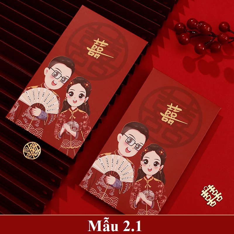 Bao lì xì dùng trong bưng quả đám cưới