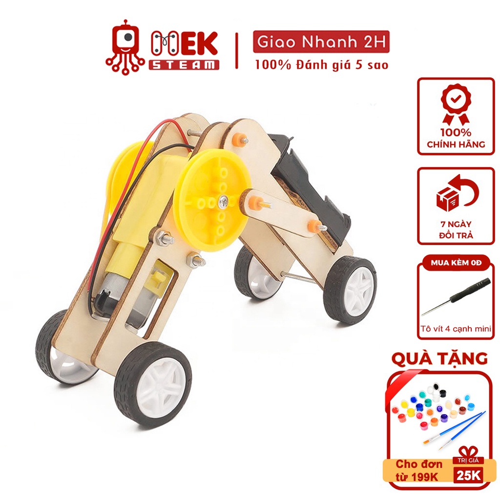 Đồ chơi trẻ em MEKVN bộ lắp ráp mô hình robot sâu đo động cơ điện J-20 bằng gỗ phát triển trí tuệ sáng tạo thông minh