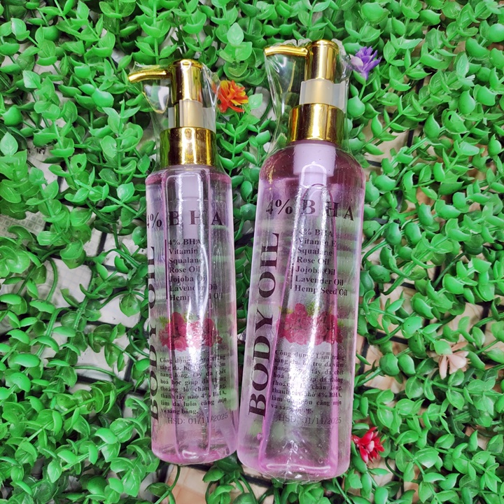 Body Oil Hoa Hồng 4% BHA 250ml - Dưỡng Ẩm Da & Giúp Da Săn Chắc | BigBuy360 - bigbuy360.vn