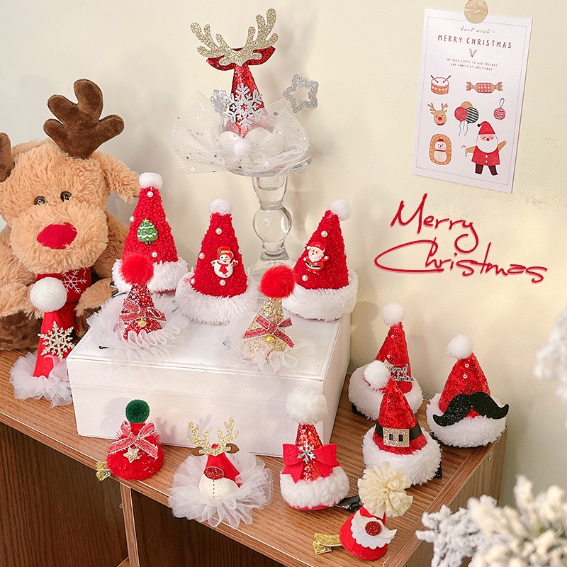 Kẹp Tóc Hình Sừng Hươu Giáng Sinh Mới Cho Người Lớn Và Trẻ Em