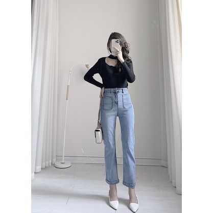 Áo len tăm cổ choker by Samhyewear