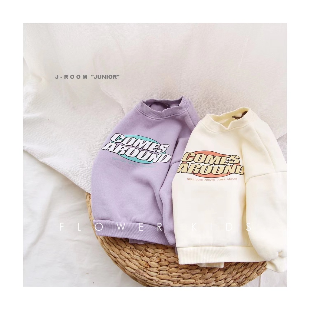 Áo sweater Mỏng Tay Dài In Chữ Đơn Giản Thời Trang Xuân Thu Hàn Quốc 2022 Mới Cho Bé Trai Bé Gái